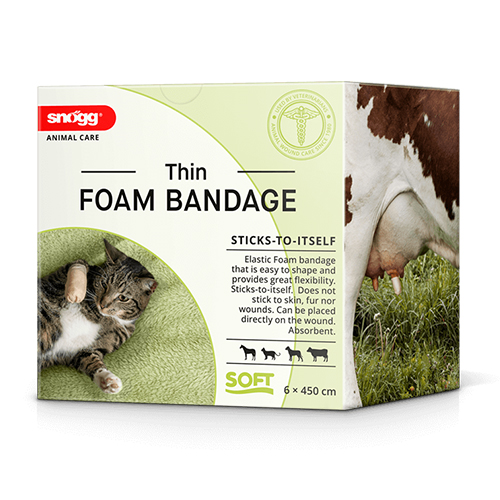snögg Animal Care Foam Bandage – nicht adhäsiv snögg Animal Care Foam Bandage – nicht adhäsiv Absorbierender Schaumverband Packung
